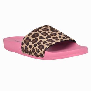 Nine West Sandbar Flat Slides - Brown/Pink - Ireland (IX7410398)